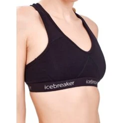 Icebreaker Sprite Racerback Sport-BH Dames - Zwart -Icebreaker 156048 03 d 277870
