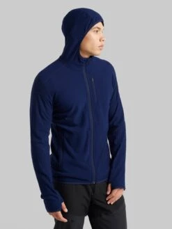 Icebreaker Fleece Jassen Funktionele Fleece-jas Heren Navy -Icebreaker 1878afd6612ad529eece5efe9054d4d1