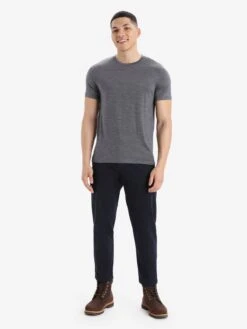 Icebreaker T-shirts Functioneel Shirt Sphere II Heren Grijs -Icebreaker 1ddc4aa148b8b4c26956e7777cb25820