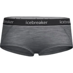 Icebreaker Sprite Hot Pants Slip Dames - Gritstone HTHR 013