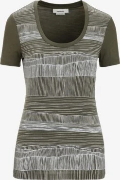 Icebreaker Shirts Functioneel Shirt Dames Olijfgroen