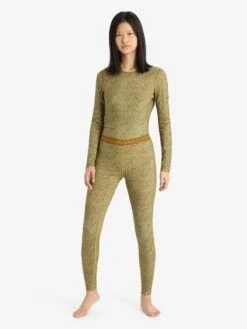 Icebreaker Broeken Skinny Sportbroek Oasis Dames Geel -Icebreaker 4d46cf33875ac855bc48e55b8a842ce9