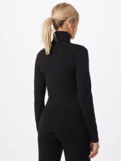 Icebreaker Longsleeves Functioneel Shirt Dames Zwart -Icebreaker 6008987aaab20344d45febd34096637a