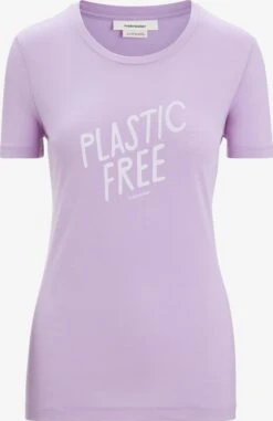 Icebreaker T-shirts Functioneel Shirt Dames Lila / Lichtlila