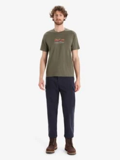 Icebreaker Sportshirts Functioneel Shirt M Tech Lite II SS Tee Mountain Geology Heren Groen -Icebreaker 80a2dfb7b95c9d3ac4c60e720c107317