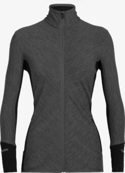 Icebreaker Truien & Sweaters Sportief Sweatvest Descender Dames Grijs