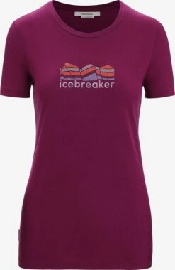 Icebreaker Shirts Functioneel Shirt Dames Pastellila