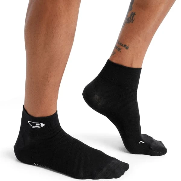 ICEBREAKER MERINO M RUN+ ULTRALIGHT MINI BLACK/SNOW 23 4 ICEBREAKER MERINO M RUN+ ULTRALIGHT MINI BLACK/SNOW 23 - Afbeelding 2