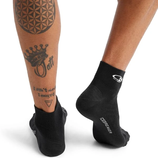 ICEBREAKER MERINO M RUN+ ULTRALIGHT MINI BLACK/SNOW 23 5 ICEBREAKER MERINO M RUN+ ULTRALIGHT MINI BLACK/SNOW 23 - Afbeelding 3