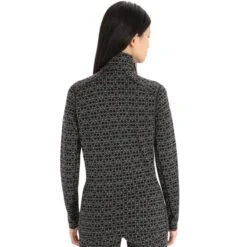 ICEBREAKER 250 VERTEX LS HALF ALPINE GEO W BLACK/SNOW 23 -Icebreaker 9 116704 250 vertex ls half w black snow ib0a56i9 672 03