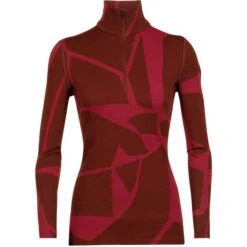 ICEBREAKER 250 VERTEX LS 1/2 ZIP LANDSCAP W ESPRESSO 23