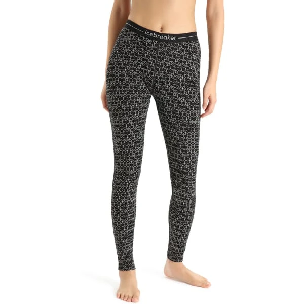 ICEBREAKER 250 VERTEX LEGGINGS ALPINE GEO W BLACK/SNOW 23 4 ICEBREAKER 250 VERTEX LEGGINGS ALPINE GEO W BLACK/SNOW 23 - Afbeelding 2