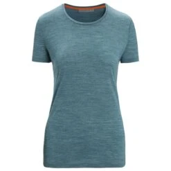 ICEBREAKER MERINO W SPHERE II SS TEE GREEN GLORY HTHR 23