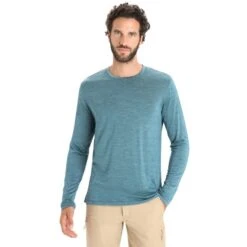 ICEBREAKER MERINO M SPHERE II LS TEE GREEN GLORY HTHR 23 -Icebreaker 9 124863 ib0a56d8793 03