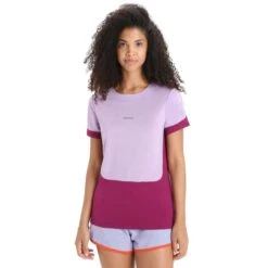 ICEBREAKER MERINO W ZONEKNIT SS TEE PURPLE GAZE/GO BERRY/CB 23 -Icebreaker 9 124942 ib0a56ou823 03