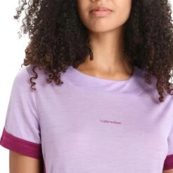 ICEBREAKER MERINO W ZONEKNIT SS TEE PURPLE GAZE/GO BERRY/CB 23 -Icebreaker 9 124942 ib0a56ou823 05