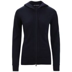 ICEBREAKER MERINO W QUANTUM III LS ZIP HOOD MIDNIGHT NAVY 23