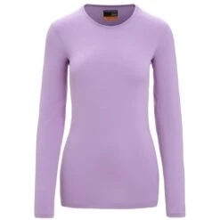 ICEBREAKER MERINO W 200 OASIS LS CREWE PURPLE GAZE 23