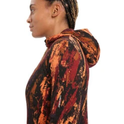 ICEBREAKER W QUANTUM III LS ZIP HOODIE SEDIMENTARY CHERRY/FLASH/BLACK/AOP 23 -Icebreaker 9 128541 ib0a56gc555 03