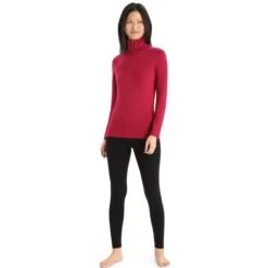 ICEBREAKER W 260 TECH LS HALF ZIP CHERRY 23 -Icebreaker 9 128543 ib104390059 03