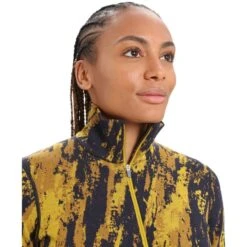 ICEBREAKER W 250 VERTEX LS HALF ZIP SEDIMENTARY SILENT GOLD/CLVE/MDNNVY 23 -Icebreaker 9 128545 ib0a56ia675 03