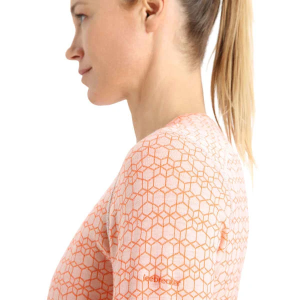 ICEBREAKER W 250 VERTEX LS CREWE ALPINE GEO SNOW/FLASH 23 6 ICEBREAKER W 250 VERTEX LS CREWE ALPINE GEO SNOW/FLASH 23 - Afbeelding 4