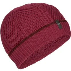 ICEBREAKER WAYPOINT BEANIE CHERRY/ESPRESSO 23