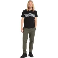 ICEBREAKER M TECH LITE II SS TEE REMARKABLE RANGE BLACK 23 -Icebreaker 9 128555 ib0a56ij001 03