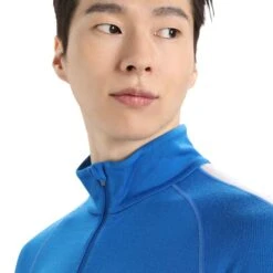 ICEBREAKER M ZONEKNIT 260 LS HALF ZIP LAZURITE/ROYL NY/SNOW/CB 23 -Icebreaker 9 128560 ib0a56hf575 05