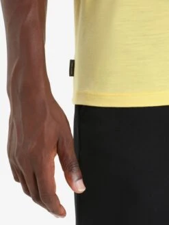 Icebreaker Functionele Shirts Functioneel Shirt Heren Geel -Icebreaker 93d5d64b9ba0cc54c1add22a879a67b8