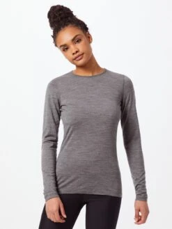 Icebreaker Shirts Functioneel Shirt Oasis Dames Grijs Gemêleerd -Icebreaker 95cb7c5829db269b03421f5ceb25ceb2