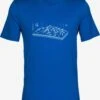 Icebreaker T-shirts Functioneel Shirt Tee Alps Heren Lichtblauw / Donkerblauw -Icebreaker 977e6755acca0a199db385bcedbdc3e0