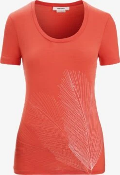 Icebreaker Shirts Functioneel Shirt Scoop Tee Plume Dames Oranje
