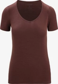 Icebreaker Shirts Functioneel Shirt Siren Dames Bruin
