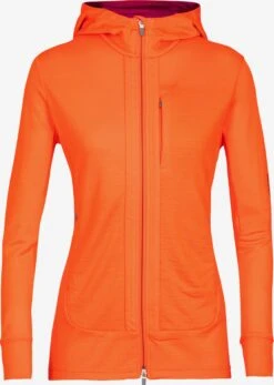 Icebreaker Truien & Sweaters Sportief Sweatvest Quantum III Dames Oranje