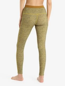 Icebreaker Broeken Skinny Sportbroek Oasis Dames Geel -Icebreaker de46943c2d9962124e266e03f55f1ee8