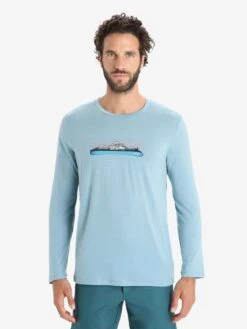 Icebreaker Functionele Shirts Functioneel Shirt Heren Blauw -Icebreaker f2adb434ece522be50dcf9683951678b