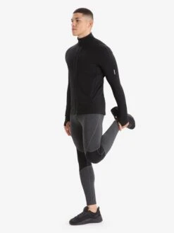 Icebreaker Truien & Sweaters Sportsweatshirt Quantum III Heren Zwart -Icebreaker fe84e1cc7ed3ecfb78d3f12c34f95af9