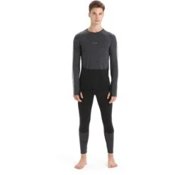 Icebreaker 125 ZoneKnit™ Onderbroek Heren - Zwart/Jet Hthr -Icebreaker icebreaker mens 125 zoneknit leggings black jet hthr 3 1458993