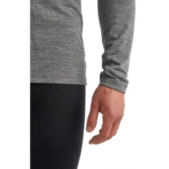 Icebreaker 200 Oasis Crewe Shirt Met Lange Mouwen Heren - Gritstone Hthr -Icebreaker icebreaker mens 200 oasis crewe long sleeve shirt gritstone hthr 4 1037991