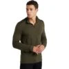 Icebreaker 260 Tech Half Zip Shirt Met Lange Mouwen Heren - Loden -Icebreaker icebreaker mens 260 tech half zip long sleeve shirt loden 2 1038034