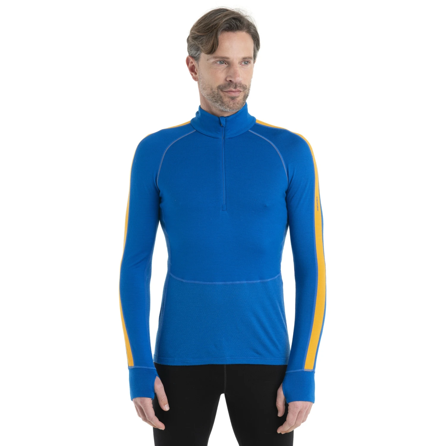 Icebreaker 260 ZoneKnit™ Half Zip Shirt Met Lange Mouwen Heren - Lazurite/Solar 3 Icebreaker 260 ZoneKnit™ Half Zip Shirt Met Lange Mouwen Heren - Lazurite/Solar