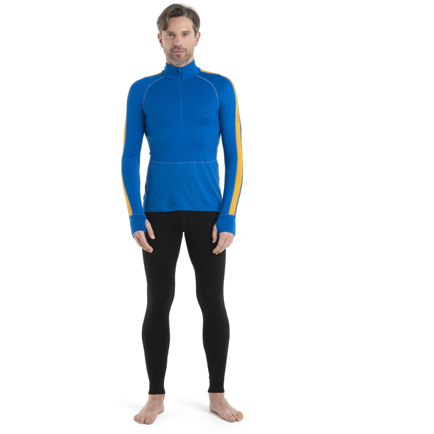 Icebreaker 260 ZoneKnit™ Half Zip Shirt Met Lange Mouwen Heren - Lazurite/Solar 7 Icebreaker 260 ZoneKnit™ Half Zip Shirt Met Lange Mouwen Heren - Lazurite/Solar - Afbeelding 5