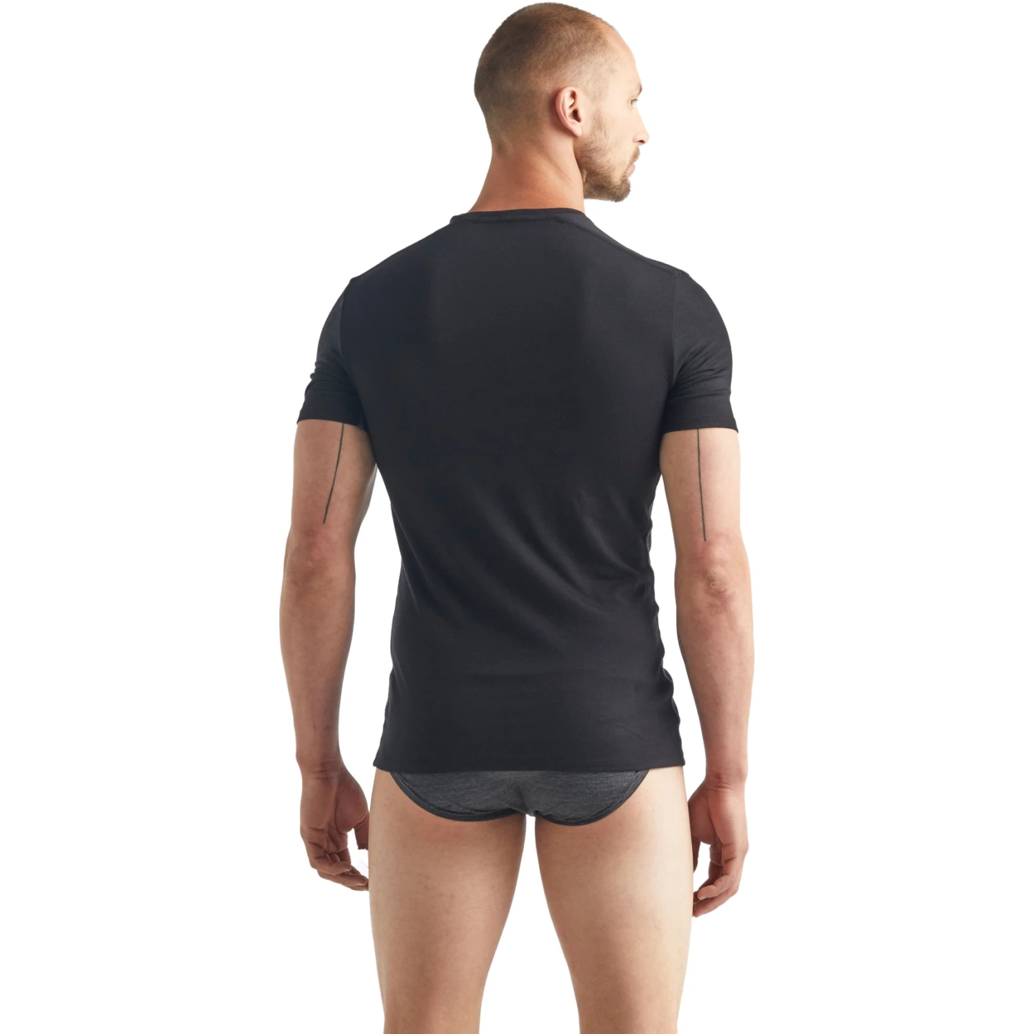 Icebreaker Anatomica Crewe Hemd Met Korte Mouwen Heren - Zwart 4 Icebreaker Anatomica Crewe Hemd Met Korte Mouwen Heren - Zwart - Afbeelding 2