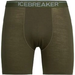 Icebreaker Anatomica Long Boxershort Heren - Loden