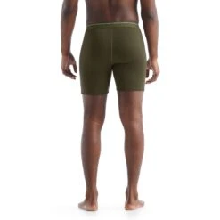 Icebreaker Anatomica Long Boxershort Heren - Loden -Icebreaker icebreaker mens anatomica long boxers loden 5 1143185