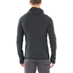 Icebreaker Descender Fleece Jas Met Capuchon Heren - Jet Hthr/Black 9 Icebreaker Descender Fleece Jas Met Capuchon Heren - Jet Hthr/Black -Icebreaker icebreaker mens descender zip hood long sleeve midlayer jet hthr black 4 1038762