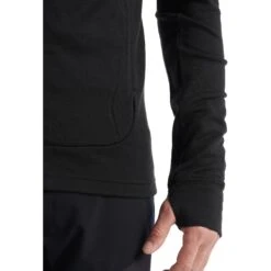 Icebreaker Quantum III Mid Layer Jas Heren - Zwart 21 Icebreaker Quantum III Mid Layer Jas Heren - Zwart -Icebreaker icebreaker mens quantum iii long sleeve zip midlayer black 7 1143873