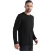 Icebreaker Sphere II Shirt Met Lange Mouwen Heren - Zwart -Icebreaker icebreaker mens sphere ii long sleeve tee black 2 1144043