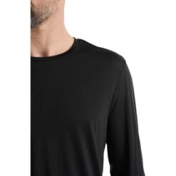 Icebreaker Sphere II Shirt Met Lange Mouwen Heren - Zwart -Icebreaker icebreaker mens sphere ii long sleeve tee black 5 1144047